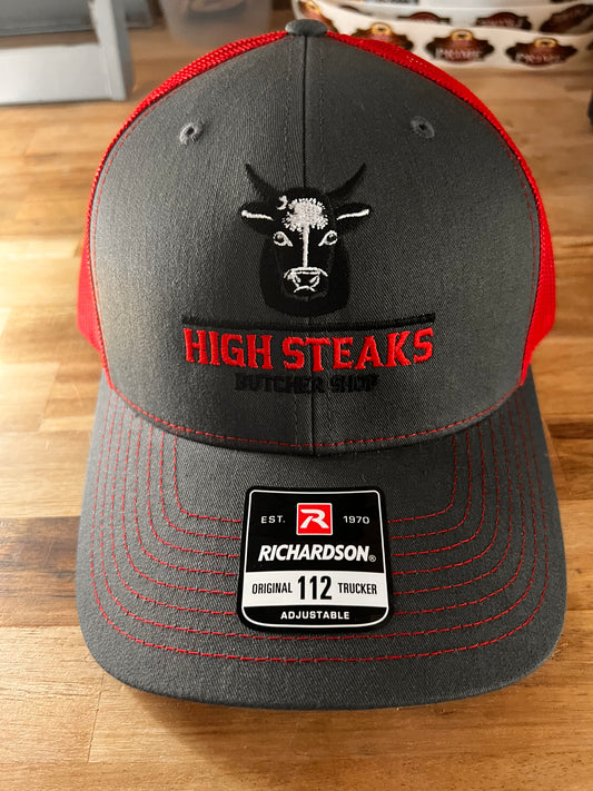 High Steaks Red Trucker Hat